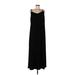 Black Label by Chico's Casual Dress - A-Line: Black Solid Dresses - Women's Size Large