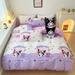 Kawaii Bed Accessories Cinnamoroll Purin Dog Pochacco Anime Cotton Soft Bedding Four-Piece Set Cute Sweet Creative Girls Gifts