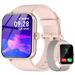Blackview Smart Watch for Women Men Bluetooth Call(Answer/Make Calls/Push Message) 1.85 Touch Screen Fitness Watch with 100+ Sports Modes IP68 Waterproof for Android iPhone Apple Pink