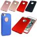 Shockof Luxury Ultra Thin Soft TPU Back Case Cover with Metal Button for iPhone 7 Anti-dust Protective Shell