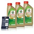 Castrol 3x 1 L EDGE 5W-30 LL + Ölwechsel-Anhänger [Hersteller-Nr. 15665F]