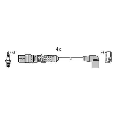 Hüco Zündleitungssatz [Hersteller-Nr. 134959] für Seat, VW Image