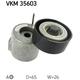 Skf Spannrolle, Keilrippenriemen [Hersteller-Nr. VKM35603] für Alfa Romeo, Chrysler, Fiat, Jeep, Lancia, Opel, Saab, Vauxhall