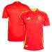 Men's adidas Scarlet Spain National Team 2024 Home Authentic Jersey