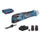 Découpeur-ponceur 12V GOP 12V-28 Professional + 2 batteries 3 Ah + chargeur + L-Boxx BOSCH 060185800Y