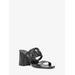 Michael Kors Alma Leather Sandal Black 7