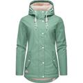 Regenjacke RAGWEAR "Marge", Damen, Gr. XXL (44), grün (heugrün), Obermaterial: 100% Polyester, Futter: 100% Polyester, Wattierung: 100% Polyester, casual, tailliert Po-bedeckend, hoch geschlossener Ausschnitt, Langarm Ärmel ohne Ärmelschlitz...