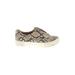 J/Slides Sneakers: Ivory Snake Print Shoes - Women's Size 10