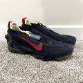 Nike Shoes | Nike Air Vapormax 2020 Flyknit Obsidian Siren Red Tennis Shoes Sneakers | Color: Blue/Red | Size: 12.5