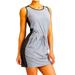 Athleta Dresses | Athleta Dress Womens L Colorblock Zoe Athletic Drawstring Waist Sleeveless Gray | Color: Black/Gray | Size: L