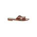 Andrea Carrano Sandals: Brown Print Shoes - Women's Size 41 - Open Toe