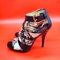 Michael Kors Shoes | Michael Kors Studded Snakeskin Stilletos Pumps Womens 8m Heels Shoes | Color: Black | Size: 8