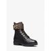Michael Kors Shoes | Michael Michael Kors Rory Leather And Logo Combat Boot 8 Black New | Color: Black | Size: 8
