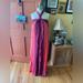 Nine West Dresses | Coral And Raspberry Color Block Maxi Nine West Kohls Sun Dress | Color: Pink/Red | Size: M