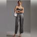 Anthropologie Pants & Jumpsuits | Anthropologie Strapless Shine Jumpsuit | Color: Gray/Silver | Size: 12