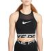 Nike Intimates & Sleepwear | Nike Women's Pro Grx Cropped Graphic Training Shirt Dm7689-010 Black Size Small | Color: Black | Size: S