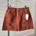 Free People Skirts | Free People Denim Skirt | Color: Orange | Size: 25