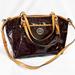 Coach Bags | Coach Signature Peyton Brown Patent Leather Embossed Bag, Double Straps F20028 | Color: Brown/Tan | Size: Os