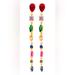 Kate Spade Jewelry | Kate Spade Golden Showtime Crystal-Embellished Multi Color Earrings | Color: Green/Red | Size: Os