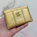 Coach Accessories | Coach - Gold Card Holder Wallet | Color: Gold | Size: Os