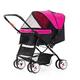 Pet Stroller Dog Stroller for Medium Dogs Easy One-Hand Fold, 4 Wheel Dog Strollers for Small Dogs, Reversible Push Handle Pet Stroller Dog Pram Stroller Buggy