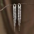 Anthropologie Jewelry | Dangle Sterling Silver Stamped S925 Earrings | Color: Silver | Size: Os