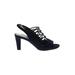 Impo Heels: Blue Print Shoes - Women's Size 8 1/2 - Open Toe