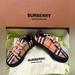 Burberry Shoes | Burberry Unisex Mini Markham Vintage Check Sneakers 25 | Color: Black/Tan | Size: 8.5b