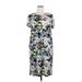 Ellen Tracy Casual Dress - Shift: Black Floral Dresses - Women's Size X-Large