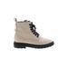 Via Spiga Ankle Boots: Gray Print Shoes - Women's Size 6 - Almond Toe