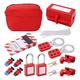 Electrical Circuit Breaker Lockout Tagout Kit, Loto Safty Padlock Set Plug Lock Out Tag Station Hasps for Industry, Automobile, Chemical Electric Power Industrial