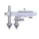 HKARCRSX Center Distance Vernier Caliper, Hole Distance Center Line Caliper, Cone Probe 10-100 Mm, 10-150 Mm, 10-300 Mm Micrometer (Color : B 20-200mm)