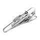 Tie Bar Clip, Silver Trumpet Stainless Steel Men's Clip on Ties Long Unisex Tie Clip on for Women Retirement Gifts for Women