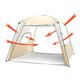 5-8 Person Cabin Tent Ultra with Porch Camping Dome Shelter Tent Sun Shelter Canopy Event Tent for Party, Garden, Patio, Backyard