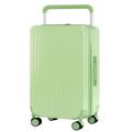 DNZOGW Travel Suitcase Simple Wide Trolley Suitcase for Women, Universal Wheel Suitcase, Password Box, Male Accommodation Suitcase Trolley Case (Color : Green, Size : A)