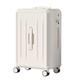 Suitcase Student Suitcase, Multi-Functional Trolley Case, Female Travel Durable Case, Password Box, Boarding Case Suitcases (Color : White, Size : A)