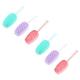 Healeved 18 Pcs Silicone Bath Brush Long Handle Body Brush Household Cleaning Dry Skin Body Gel Removing Tool Body Brush Silicone Scrubbers Shower Sponge Rub Mud Skin Care