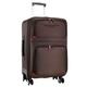 DNZOGW Travel Suitcase Luggage Men's Trolley Case Universal Wheels Student Oxford Cloth Leather Suitcase Password Box Suitcase Trolley Case (Color : Brown, Size : A)