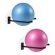 Medicine Ball Rack,Exercise Ball Holder,Wall Rack for Gym Garage Storage Yoga Ball,Suitable for Yoga Ball/Stability Ball/Barre Ball/Yoga Block/Volleyball/Basketball (2 Black)