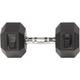 Dumbells Fitness Rubber Coated Hexagonal Dumbbell Single Dumbbell Men's Fitness Home Arm Muscle Hexagonal Dumbbell Dumbell Set (Color : Black, Size : 10kg)