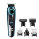 ABHI Electric Razor for Men with 5 in 1 3D Head Shaving Razor 1-10mm Adjustable Portable Trimmer LED Display Waterproof USB Rechargeable Wet & Dry Cordless Men's Rotary Shavers - Black