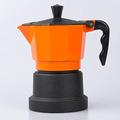 Mocha Pot Moka Pot Coffee Maker Coffee Appliance Making Espresso Maker Mocha Pot Espresso Stovetop Coffee Makers (Color : Brown, Size : 3 cup) (Orange 3 cup)