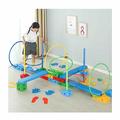 Obstacle Course Carnival Obstacle Course Games Kit, Balance Beam/Hopscotch Hoop Games Combo, Children's Indoor & Outdoor Activities