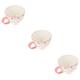 ABOOFAN 3 Pcs Breakfast Mug Oatmeal Mug Bar Beer Mug Ceramic Mug Heated Coffee Mug Ceramic Cup Coffee Cup Small Coffee Makers Porcelain Home Drinking Cup Delicate Ceramics Pink Drink Cup