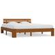 Gecheer Bed Frame Super King Size Bed Wooden Bed Base Bedroom Furniture with Underbed Storage Honey Brown Solid Pine Wood 180x200 cm Super King