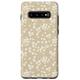 Hülle für Galaxy S10+ Ditsy Floral Phone Case Weiß Beige Floral Case
