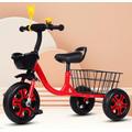 Tricycle with large rear steel basket,outdoor scooter bicycle for 3-5 years old boys and girls,3 wheel trikes with height adjustable seat,pedal tricycles,kids trikes with titanium wheel