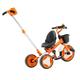 Toddler Tricycle Push Tricycle Toddler Tricycles Kids Trike Rotatable Seat Parent Steering Push Handle (Orange)