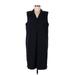 Lafayette 148 New York Casual Dress - Shift Collared Sleeveless: Black Print Dresses - Women's Size 10