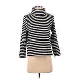 J.Crew Turtleneck Sweater: Black Stripes Tops - Women's Size X-Small